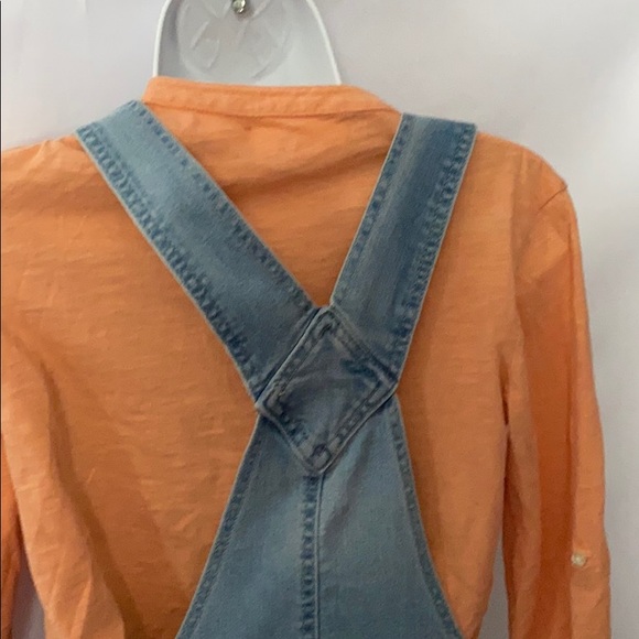 Vintage Denim Jean Overall Shorts Shortalls - Picture 6 of 9